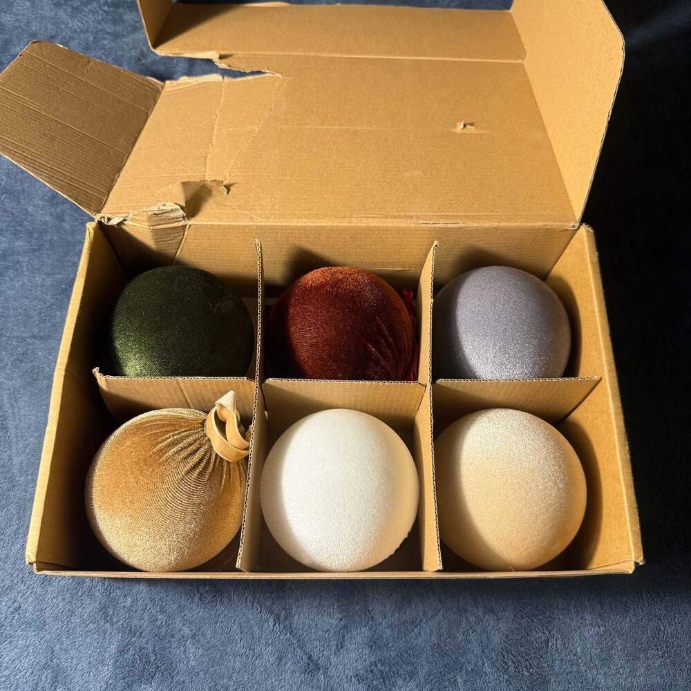 12-NWT HOBBY LOBBY VARIETY FLOCKED ORNAMENT